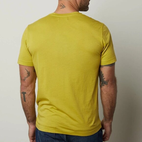 Velvet by Graham & Spencer Howard Whisper Classic Crew Neck Tee Yellow Sz Small - Picture 2 of 7